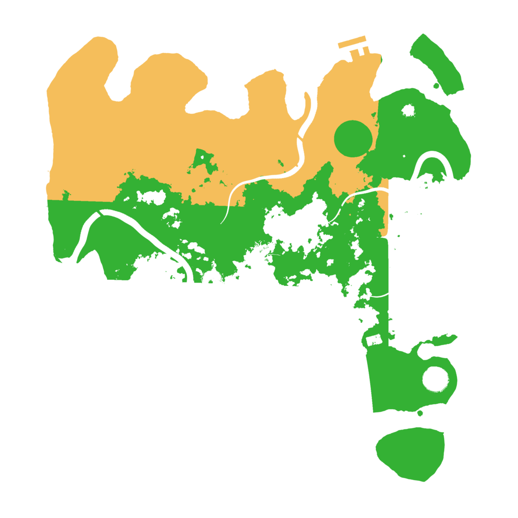 Biome Rust Map: Procedural Map, Size: 3700, Seed: 480723660