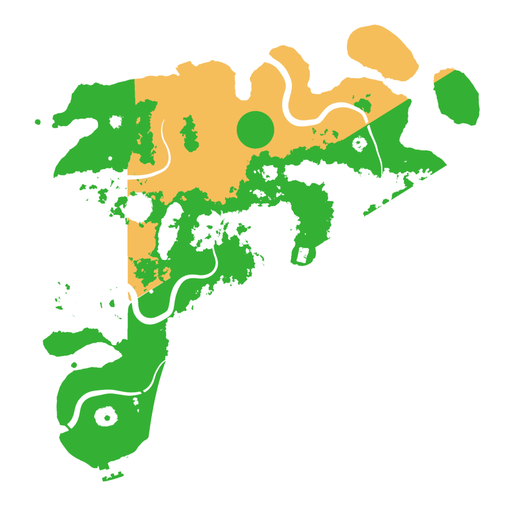 Biome Rust Map: Procedural Map, Size: 3600, Seed: 805650