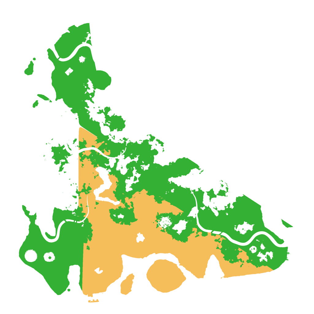Biome Rust Map: Procedural Map, Size: 4500, Seed: 1214259657