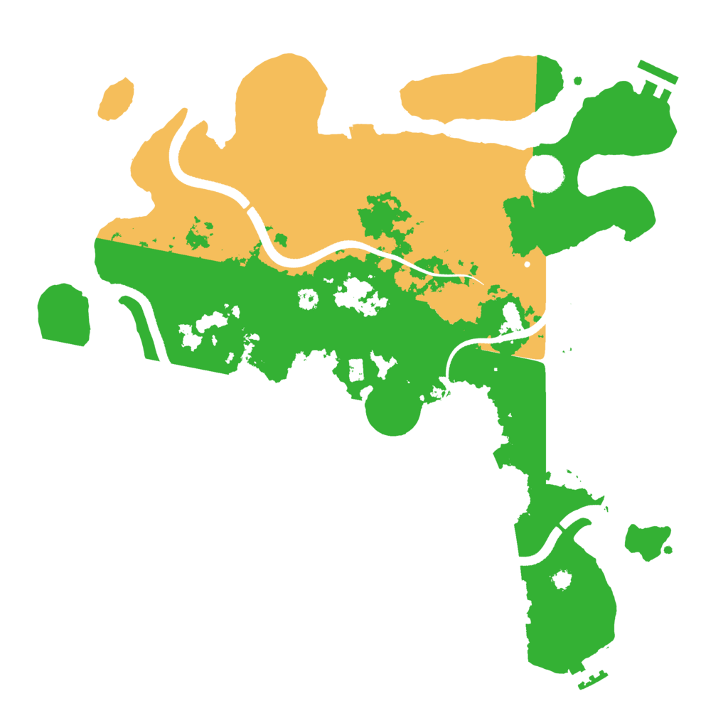 Biome Rust Map: Procedural Map, Size: 3500, Seed: 646981251