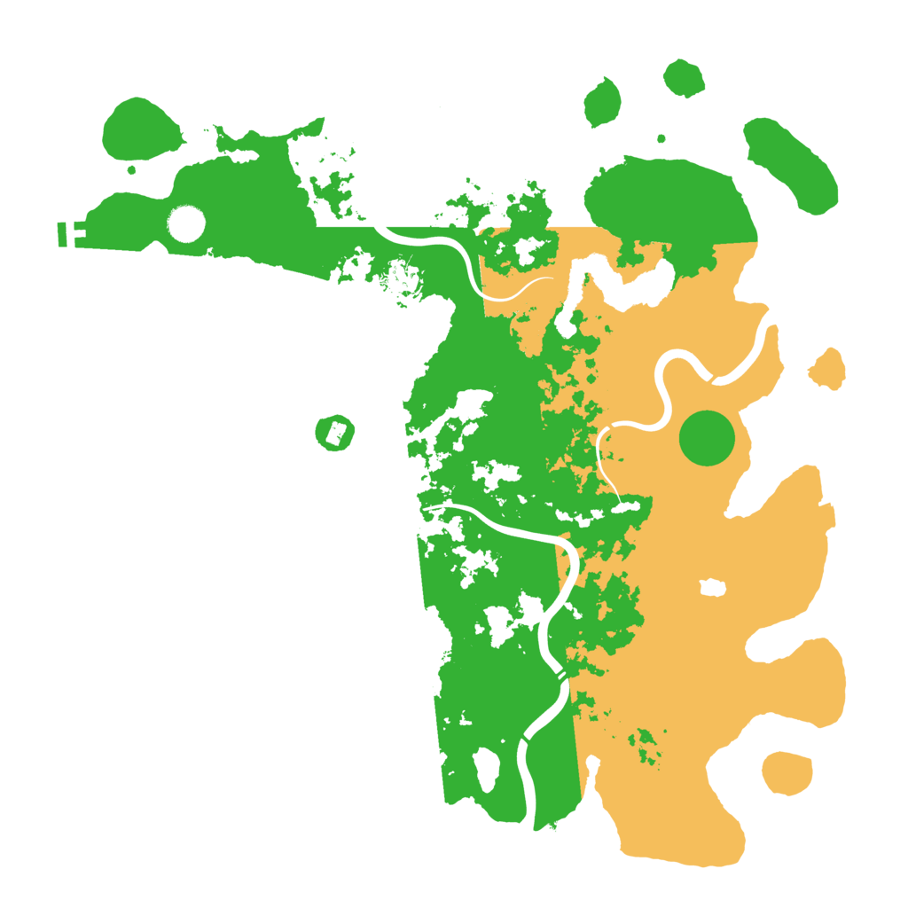 Biome Rust Map: Procedural Map, Size: 4300, Seed: 431136722