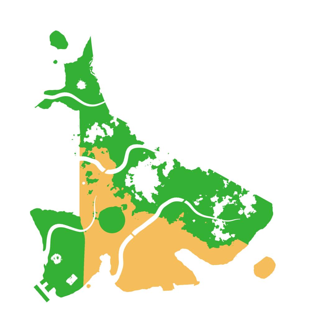 Biome Rust Map: Procedural Map, Size: 3200, Seed: 774152