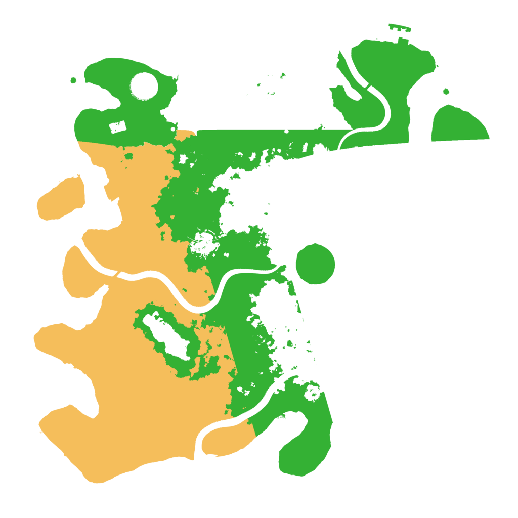 Biome Rust Map: Procedural Map, Size: 3500, Seed: 1253657115