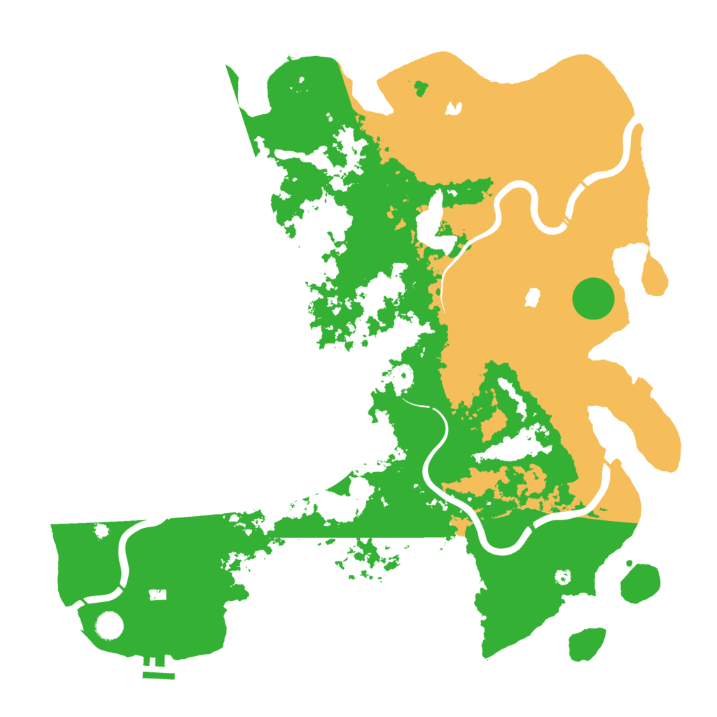 Biome Rust Map: Procedural Map, Size: 4500, Seed: 3050981