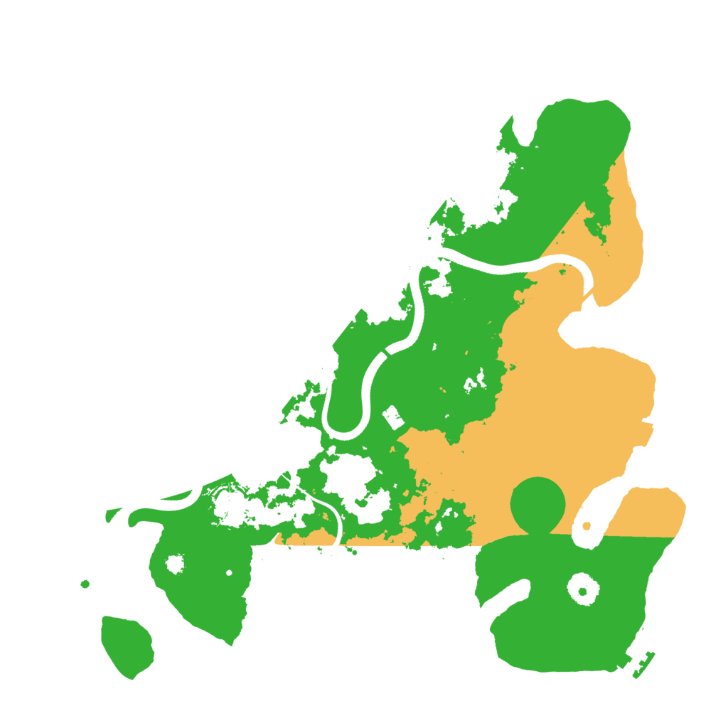 Biome Rust Map: Procedural Map, Size: 3500, Seed: 1484846634