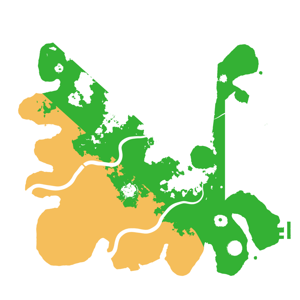 Biome Rust Map: Procedural Map, Size: 3500, Seed: 5523311