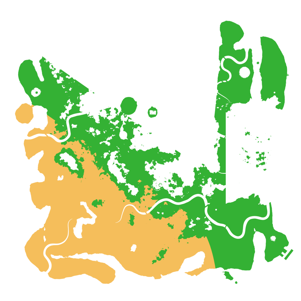 Biome Rust Map: Procedural Map, Size: 5000, Seed: 1366701410