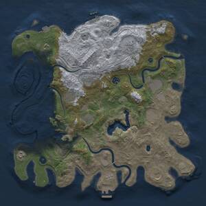 Thumbnail Rust Map: Procedural Map, Size: 4250, Seed: 1451834648, 16 Monuments