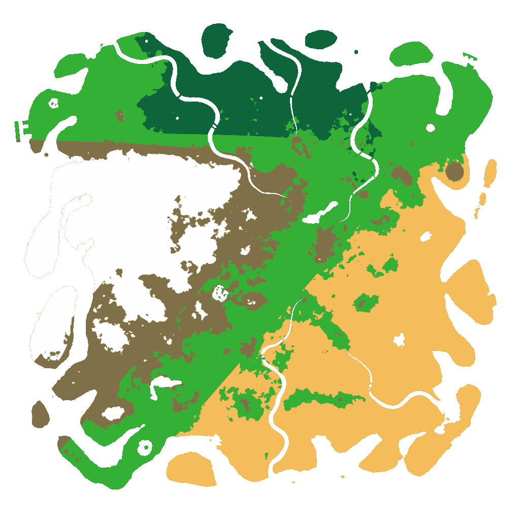 Biome Rust Map: Procedural Map, Size: 5000, Seed: 1949233526