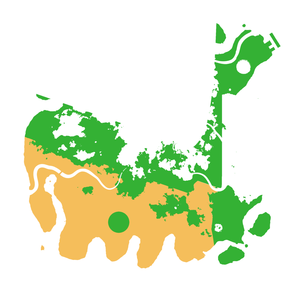 Biome Rust Map: Procedural Map, Size: 3700, Seed: 1411784068