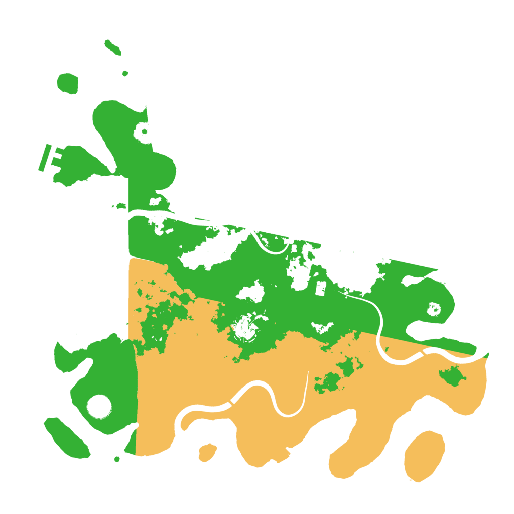 Biome Rust Map: Procedural Map, Size: 3750, Seed: 32540109
