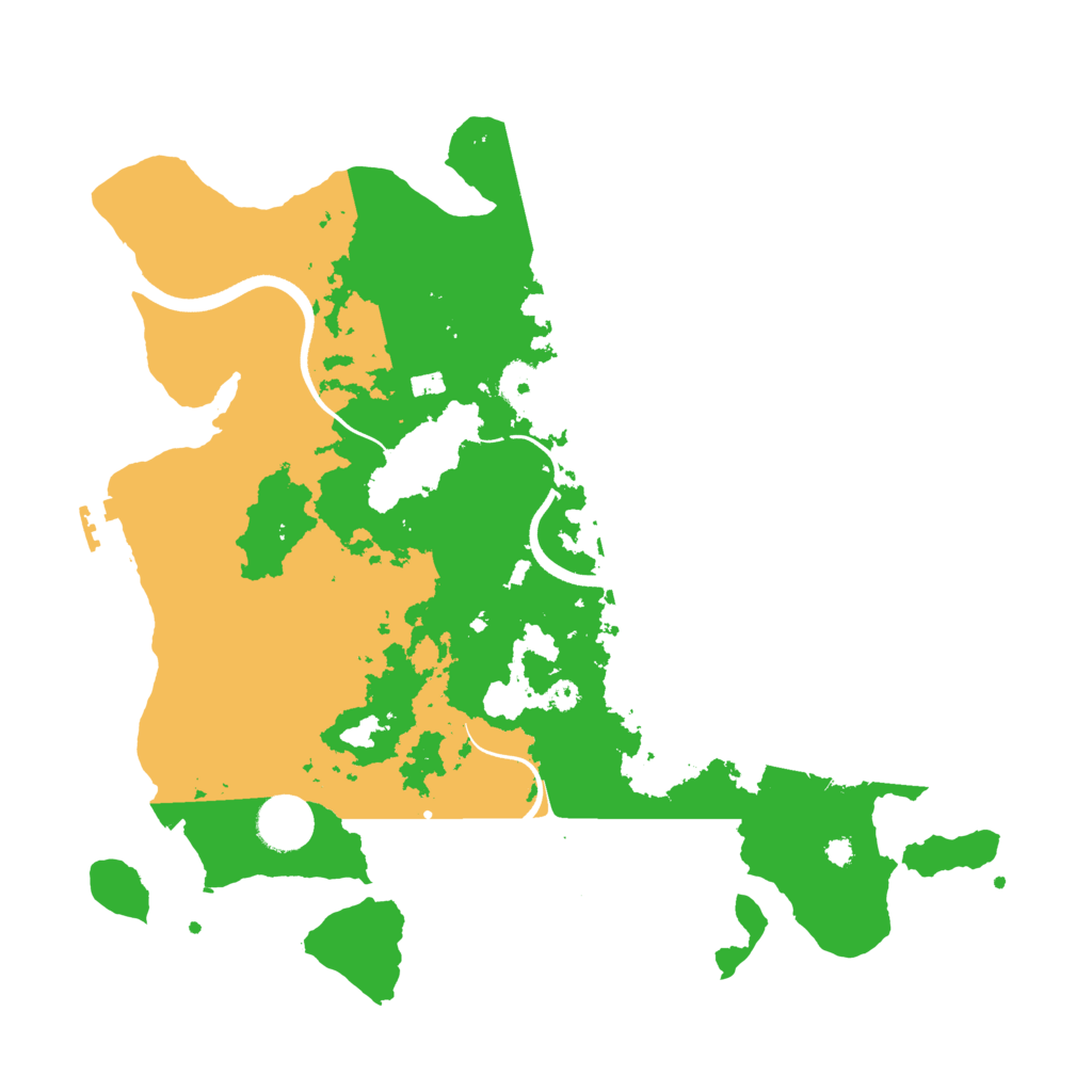 Biome Rust Map: Procedural Map, Size: 3600, Seed: 999973
