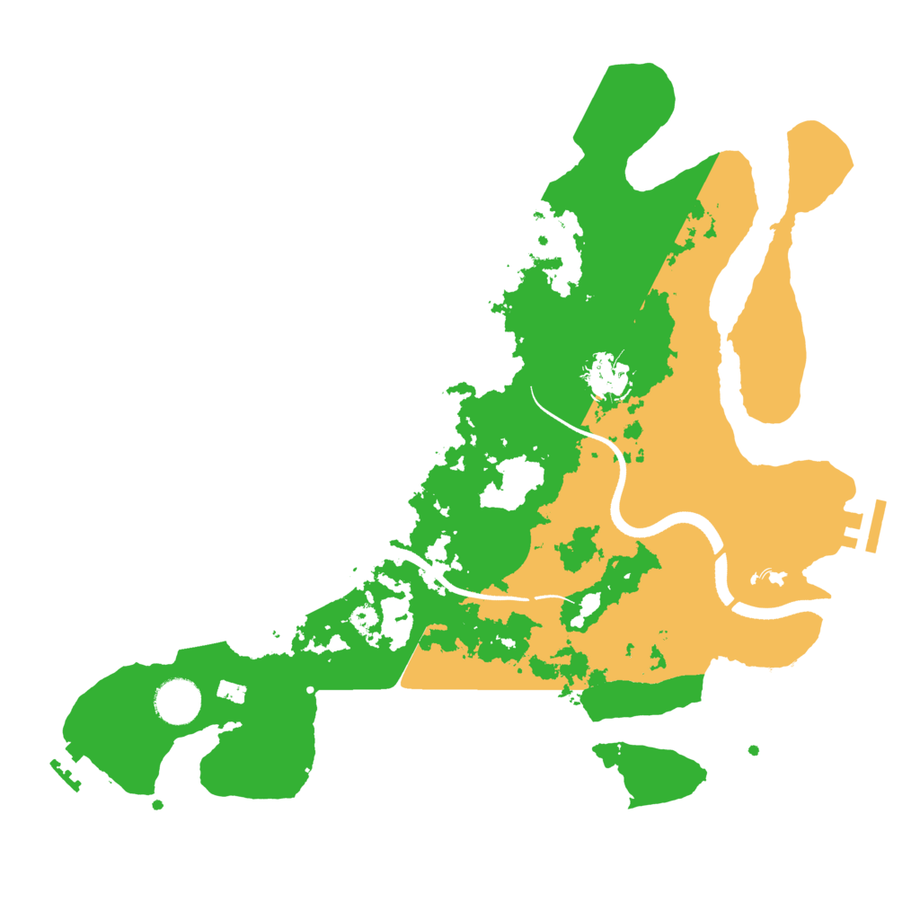 Biome Rust Map: Procedural Map, Size: 3500, Seed: 895718680