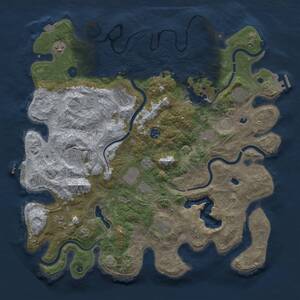 Thumbnail Rust Map: Procedural Map, Size: 4500, Seed: 260545281, 18 Monuments