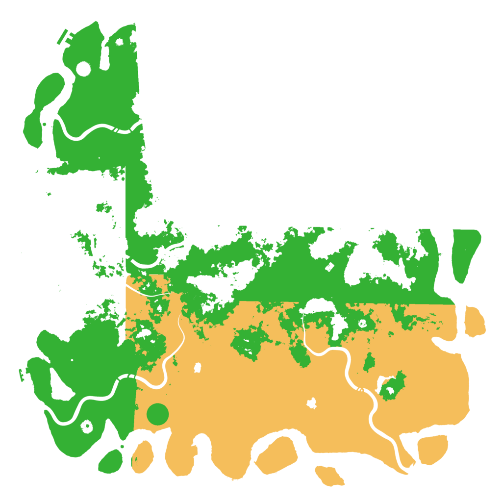 Biome Rust Map: Procedural Map, Size: 6000, Seed: 1354707927