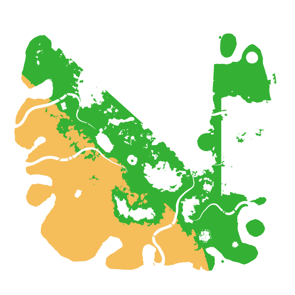 Biome Rust Map: Procedural Map, Size: 4400, Seed: 893087630