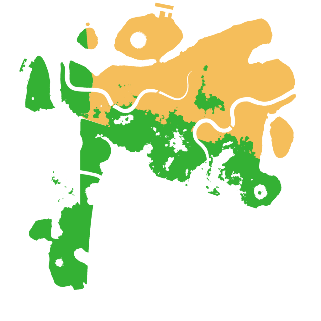 Biome Rust Map: Procedural Map, Size: 3500, Seed: 422841103