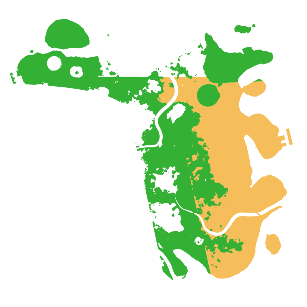 Biome Rust Map: Procedural Map, Size: 3750, Seed: 400464