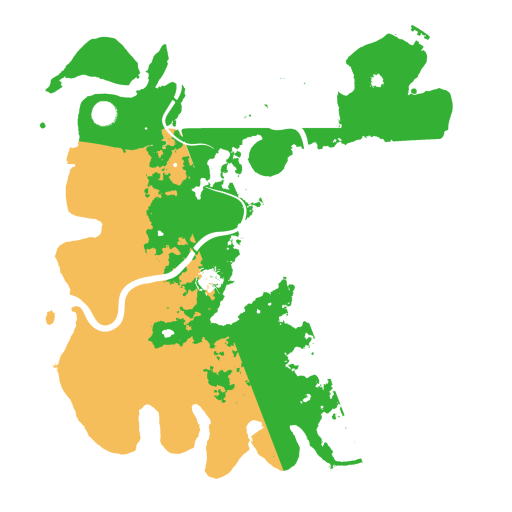 Biome Rust Map: Procedural Map, Size: 3600, Seed: 222283337