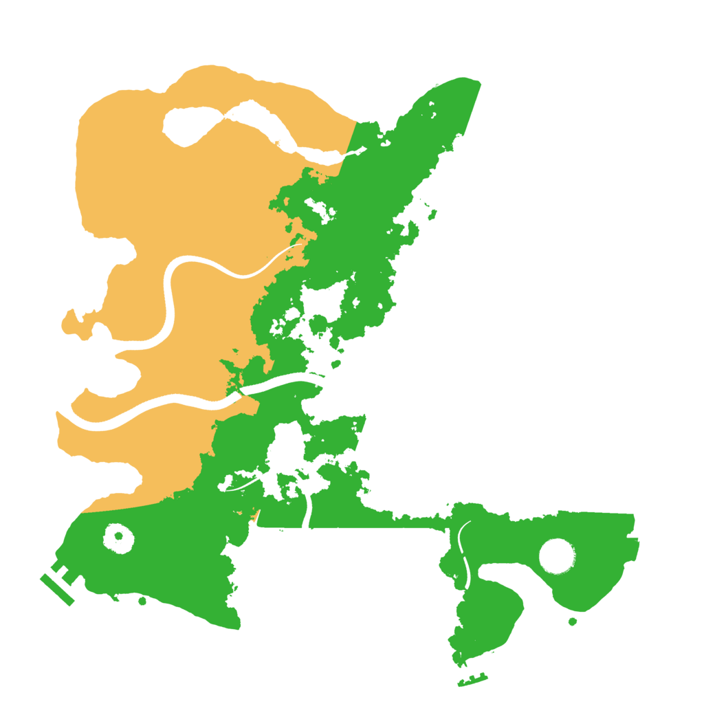Biome Rust Map: Procedural Map, Size: 3500, Seed: 843363543