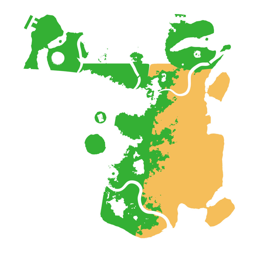 Biome Rust Map: Procedural Map, Size: 3500, Seed: 1584431089