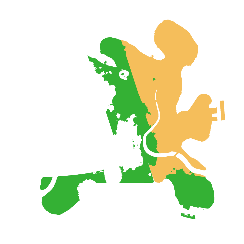 Biome Rust Map: Procedural Map, Size: 2500, Seed: 36262