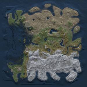 Thumbnail Rust Map: Procedural Map, Size: 4500, Seed: 731800590, 17 Monuments