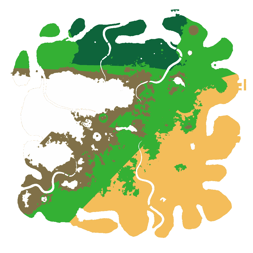 Biome Rust Map: Procedural Map, Size: 4500, Seed: 1343379068