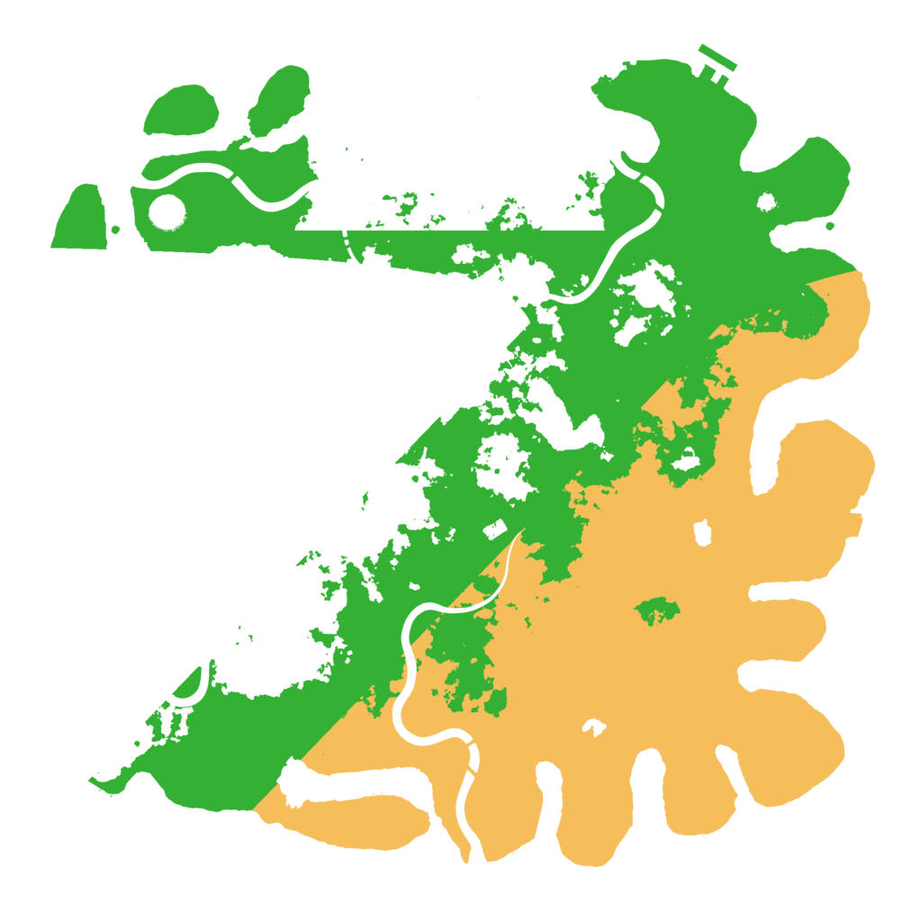 Biome Rust Map: Procedural Map, Size: 4500, Seed: 1343379068