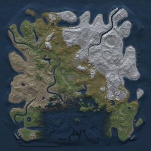 Thumbnail Rust Map: Procedural Map, Size: 4750, Seed: 782285, 17 Monuments