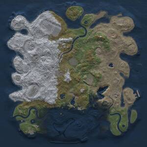 Thumbnail Rust Map: Procedural Map, Size: 4250, Seed: 401243126, 16 Monuments