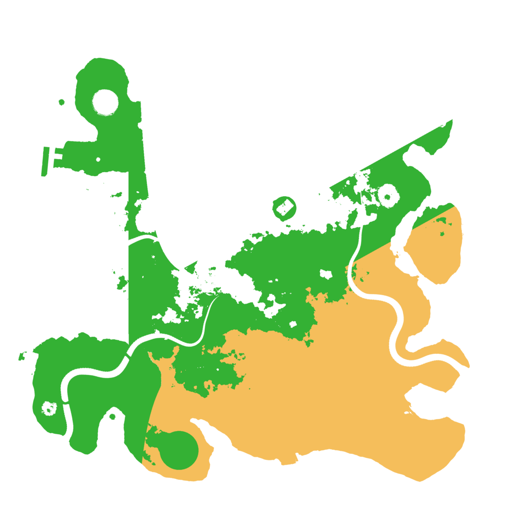 Biome Rust Map: Procedural Map, Size: 3500, Seed: 483702618