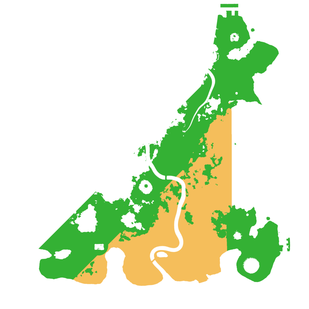 Biome Rust Map: Procedural Map, Size: 3500, Seed: 422228085