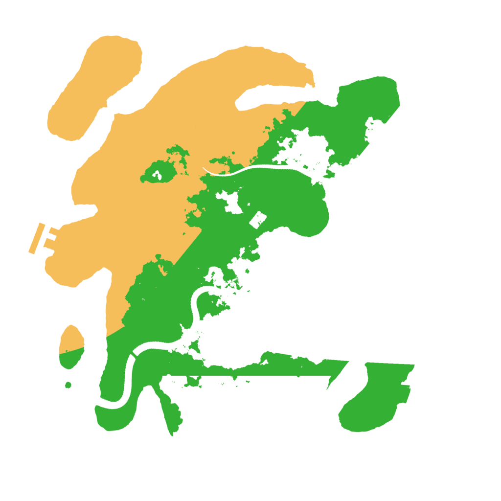 Biome Rust Map: Procedural Map, Size: 3200, Seed: 88016952
