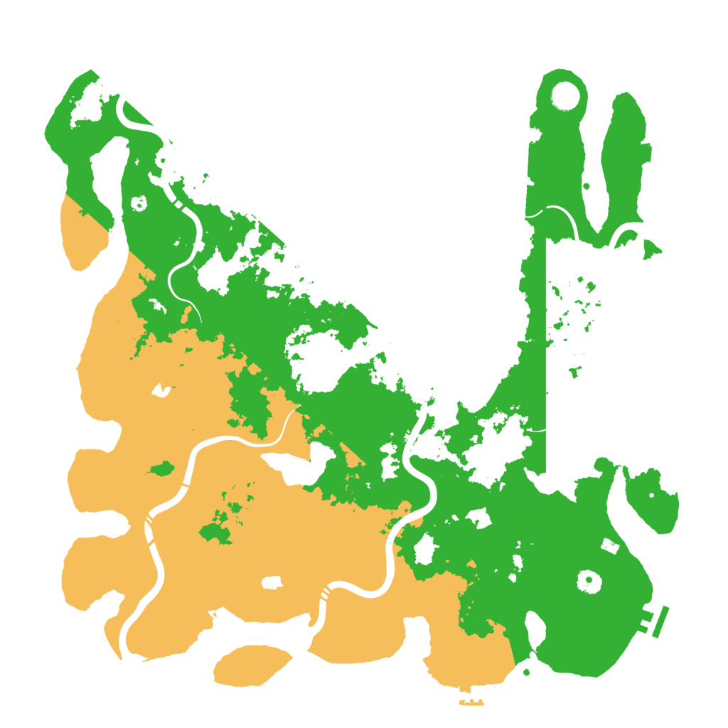 Biome Rust Map: Procedural Map, Size: 4500, Seed: 1393735046
