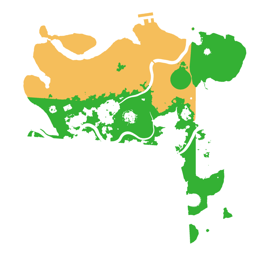 Biome Rust Map: Procedural Map, Size: 3500, Seed: 109140506
