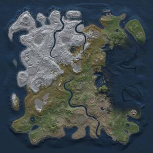 Thumbnail Rust Map: Procedural Map, Size: 4250, Seed: 1095634419, 16 Monuments