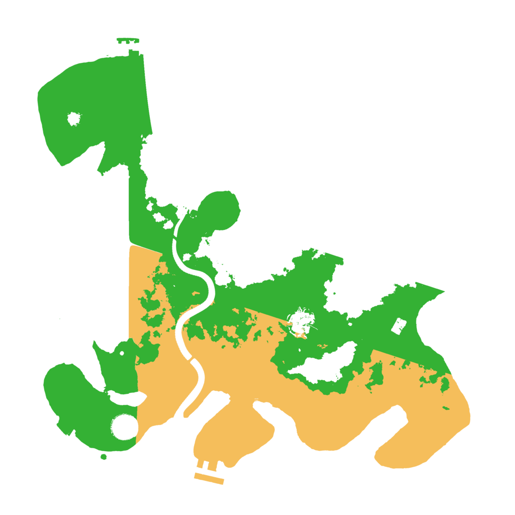 Biome Rust Map: Procedural Map, Size: 3500, Seed: 325195818