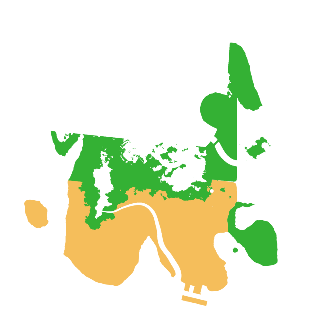 Biome Rust Map: Procedural Map, Size: 2500, Seed: 1799