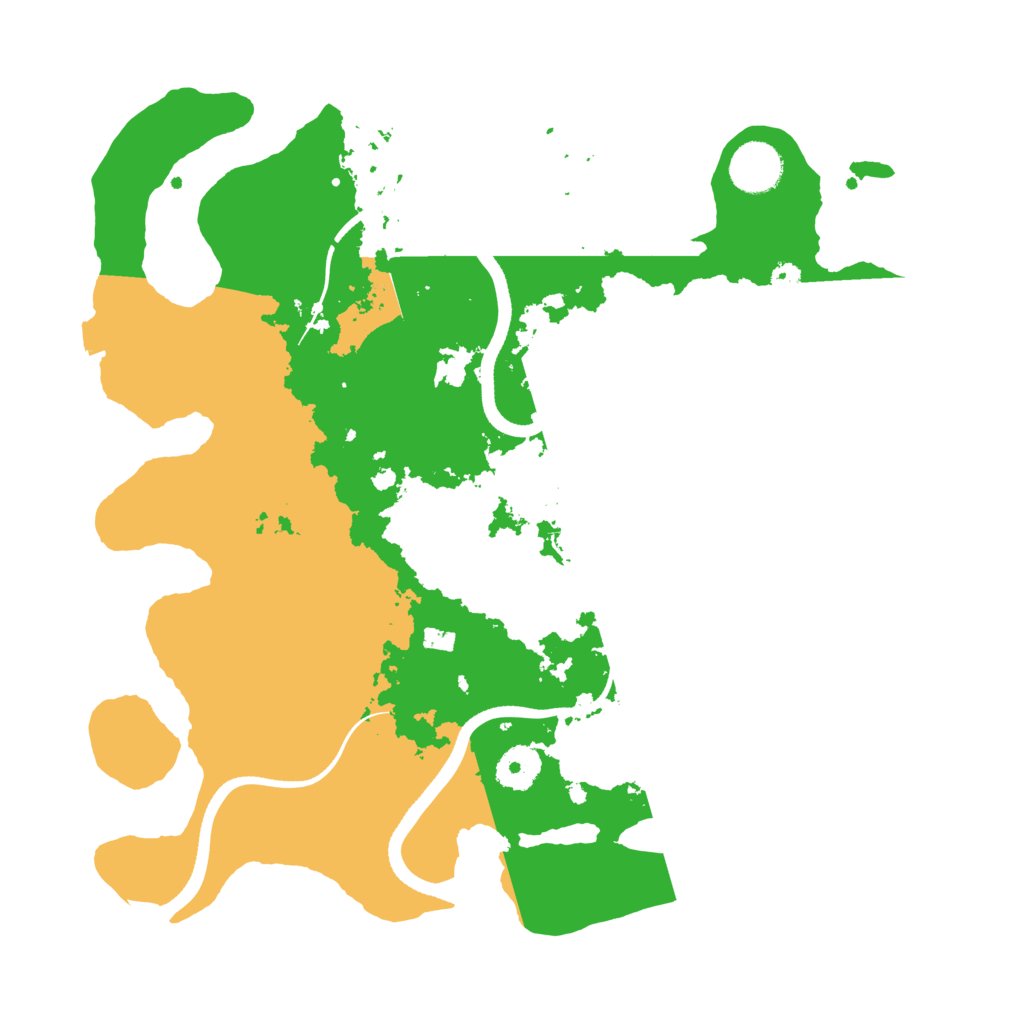 Biome Rust Map: Procedural Map, Size: 3500, Seed: 4269501