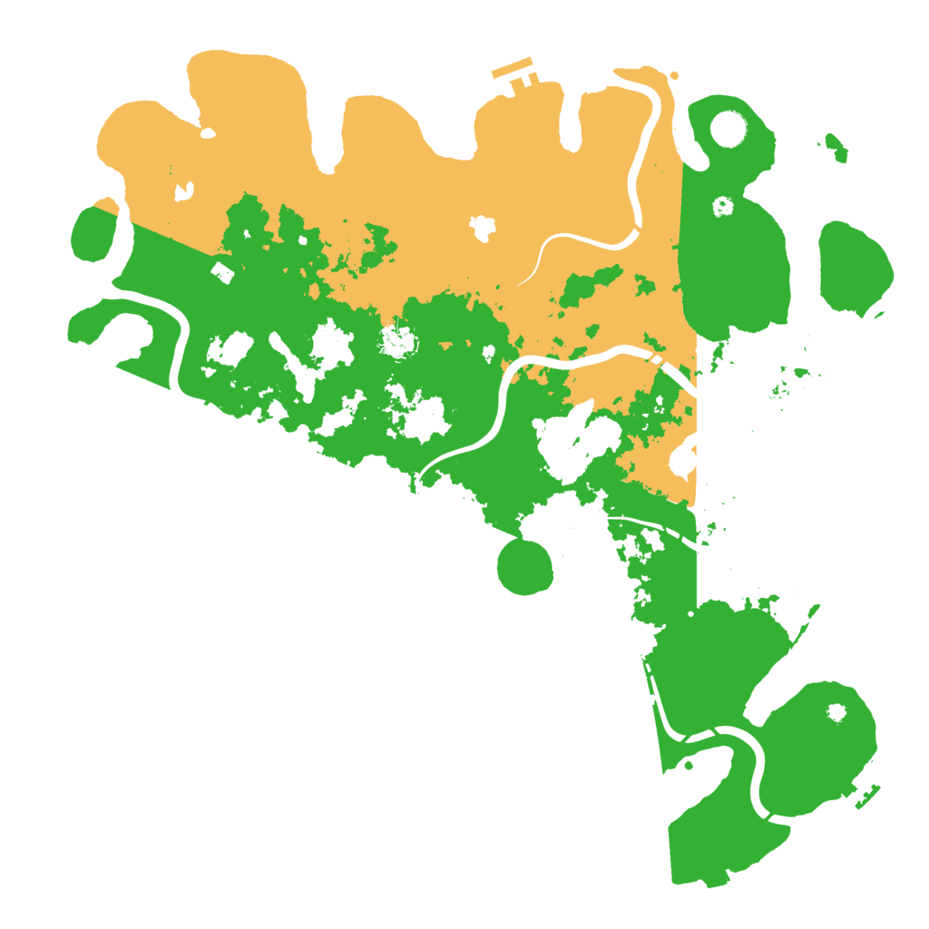Biome Rust Map: Procedural Map, Size: 4500, Seed: 45199