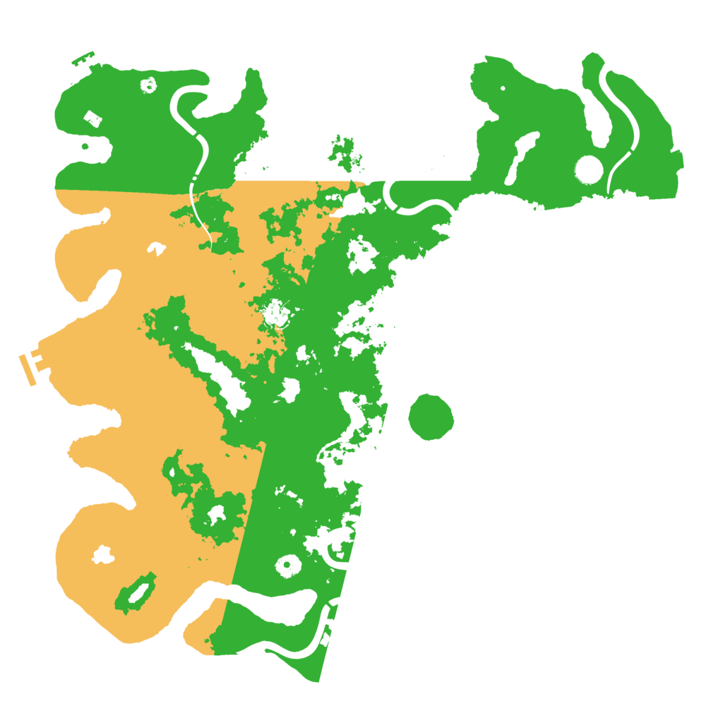 Biome Rust Map: Procedural Map, Size: 4500, Seed: 104684