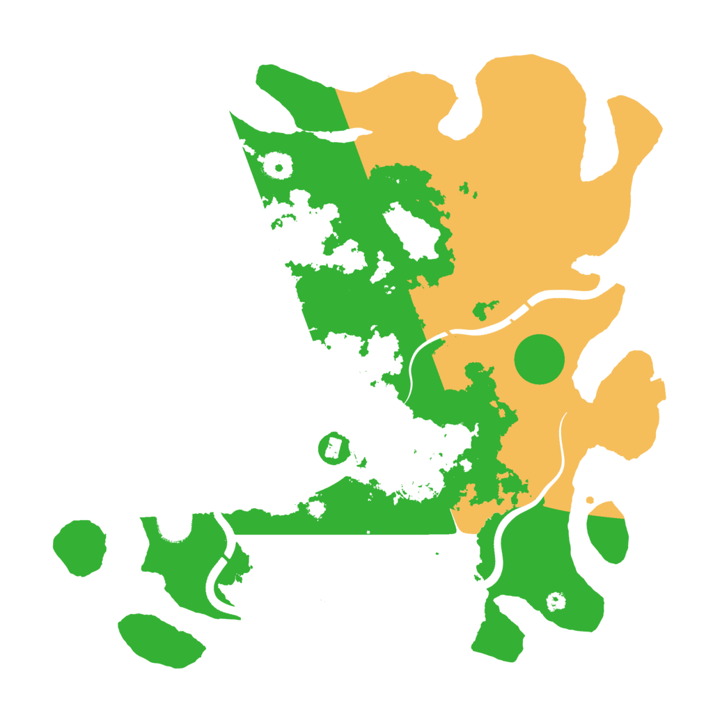 Biome Rust Map: Procedural Map, Size: 3750, Seed: 1579057871