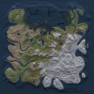 Thumbnail Rust Map: Procedural Map, Size: 4250, Seed: 1277586501, 17 Monuments