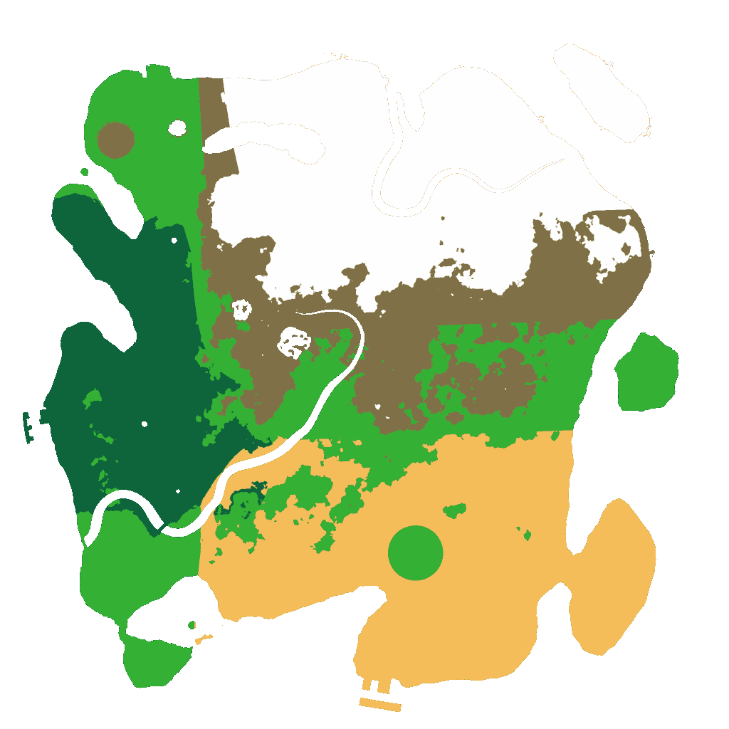 Biome Rust Map: Procedural Map, Size: 3500, Seed: 1767964926