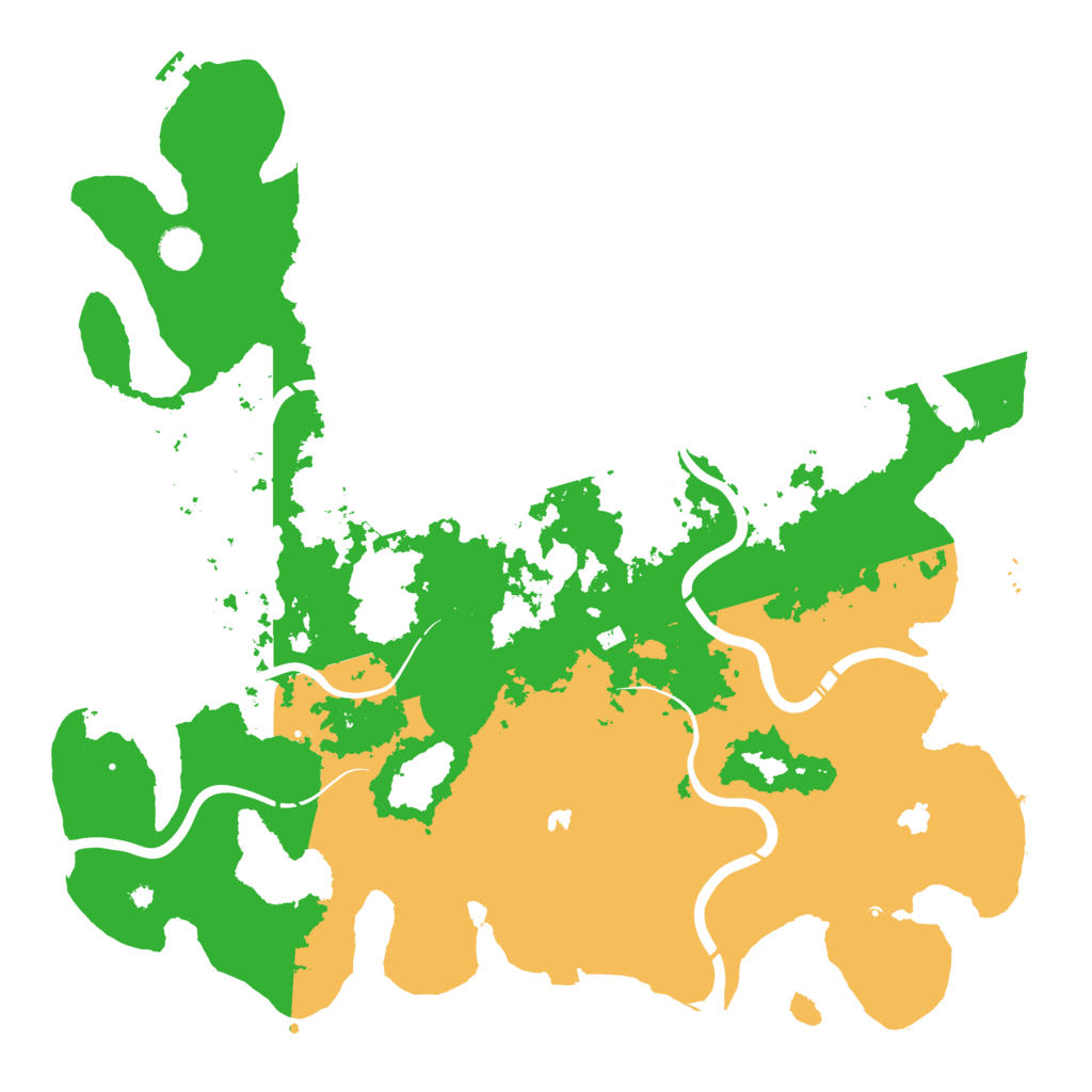 Biome Rust Map: Procedural Map, Size: 4500, Seed: 888487258