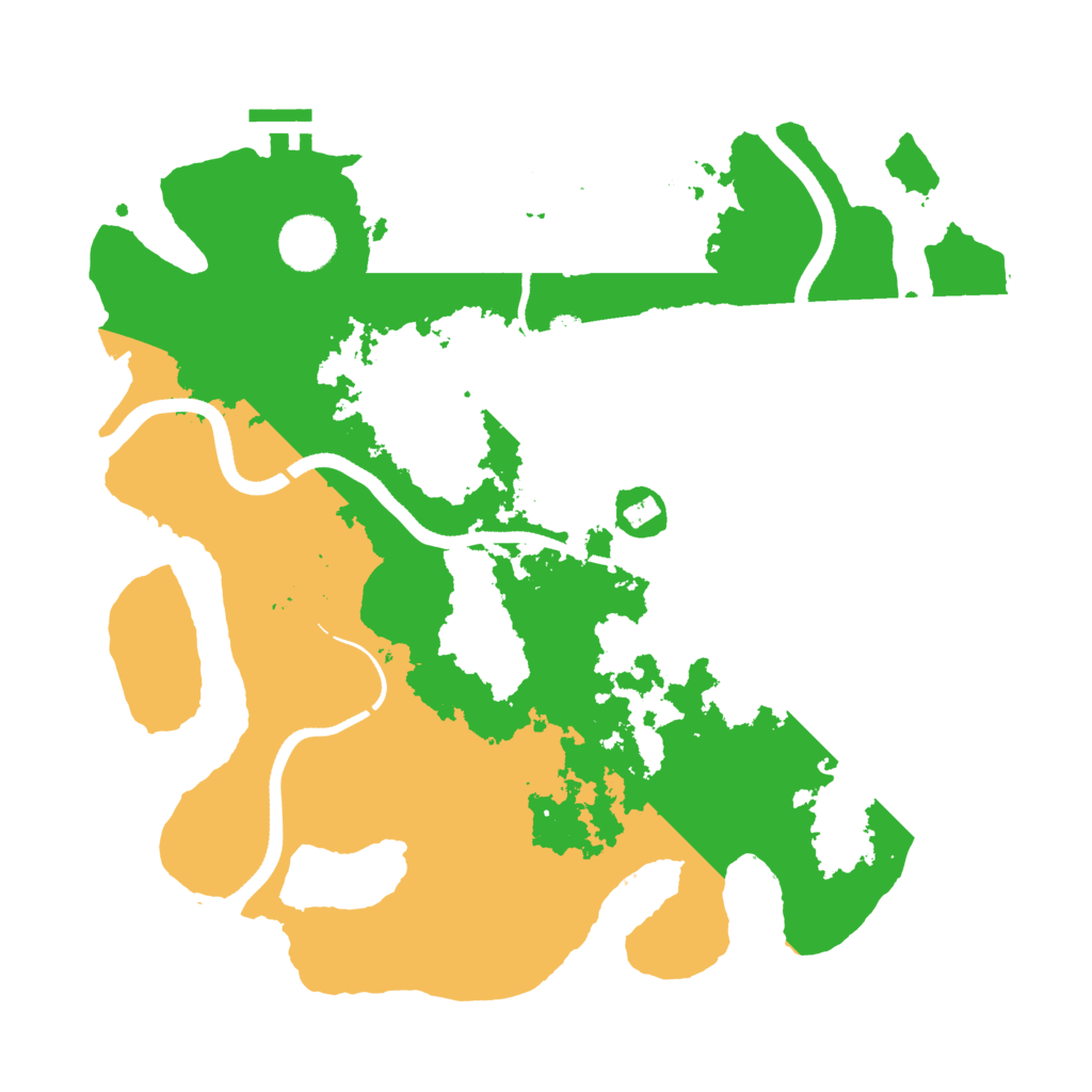 Biome Rust Map: Procedural Map, Size: 3500, Seed: 571564