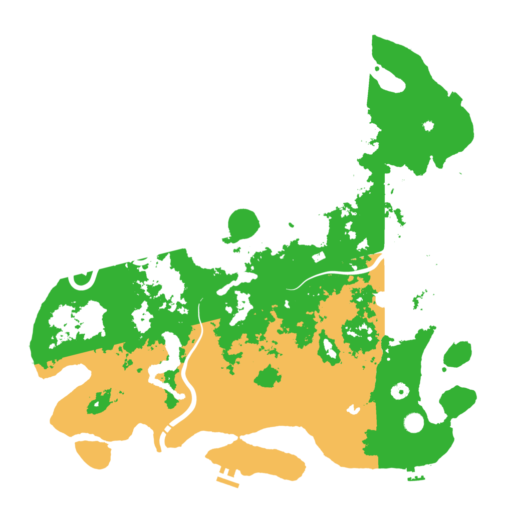 Biome Rust Map: Procedural Map, Size: 4500, Seed: 1630951846