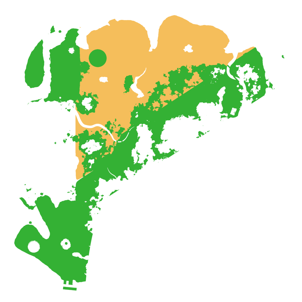 Biome Rust Map: Procedural Map, Size: 4500, Seed: 759559604