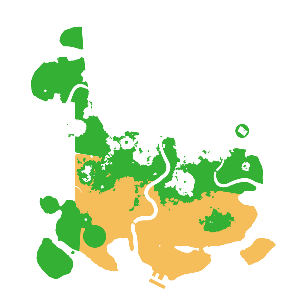 Biome Rust Map: Procedural Map, Size: 3500, Seed: 596342446